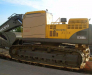 Delivery of construction equipment by rail