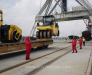 Transshipment and forwarding of goods in the port of Alat Azerbaijan.