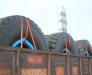 Delivery of large-diameter tires from Europe