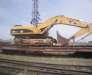 Transport feroviar a echipamentului de constructii