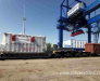 Transshipment of transformers and heavy equipment at Brest station (Belarus)